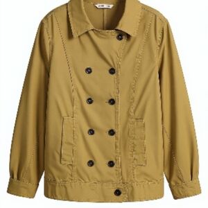 Old Navy Women's Tan Double-Breasted Coat